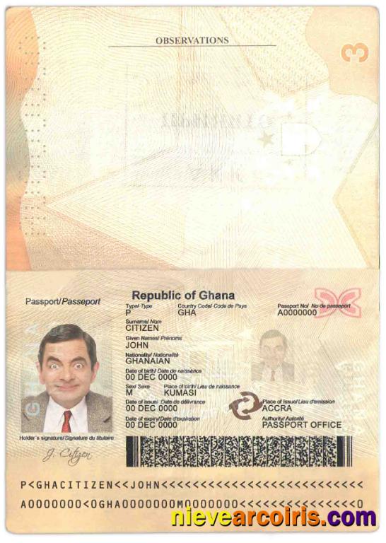 Ghana passport